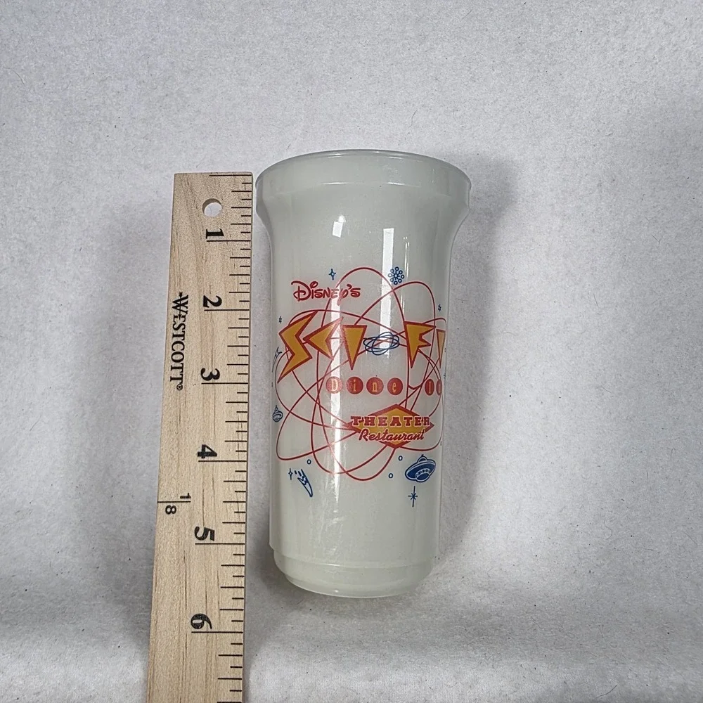 Vintage Disney's Sci-Fi Dine-In Theater Restaurant Glow Coca-Cola Cup USA Made‎
